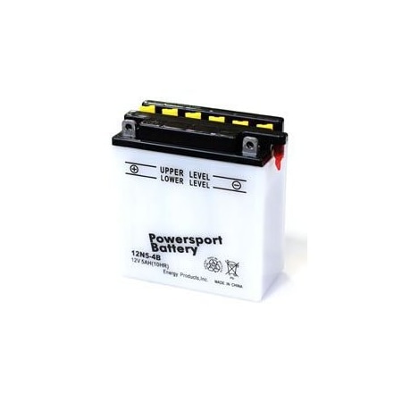 Scooter Battery, Replacement For Yuasa, 12N5-4B Battery